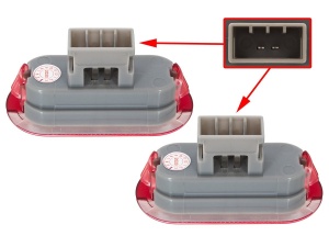 Lampi Led Portiera Volkswagen Golf, Bora, Jetta, Polo, Touran, Sharan - Img 3