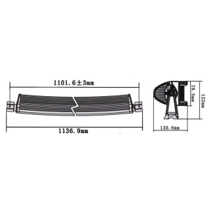 LED Bar Curbat 240W/12V-24V, 20400 Lumeni, 42"/106 cm, Combo Beam 12/60 Grade - Img 4