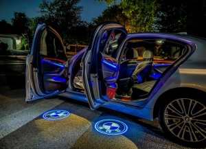 Set 2 Proiectoare Portiera LED Logo Dedicate BMW E39, X5, Z8 - Img 2