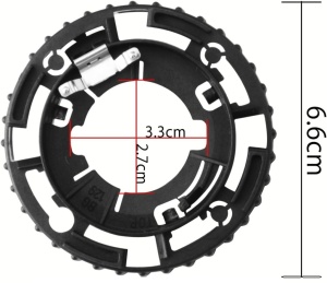 Soclu Inel Suport Fixare Bec D2S Pe Lupe Bosch / AL - Img 2