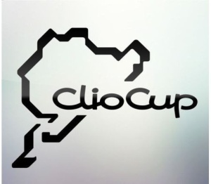 Sticker auto geam Clio Cup