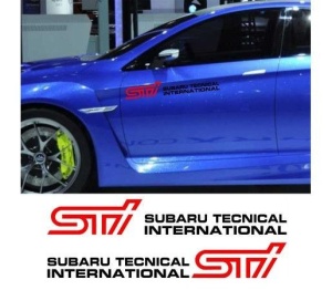 Sticker auto laterale Subaru STI