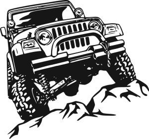 Sticker Auto Offroad Trail