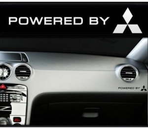 Sticker bord MITSUBISHI logo