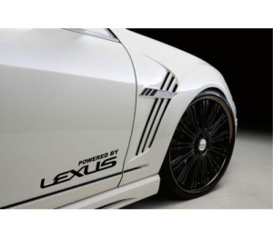 Sticker ornament auto lateral Lexus