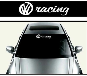 Sticker parasolar auto VW Racing