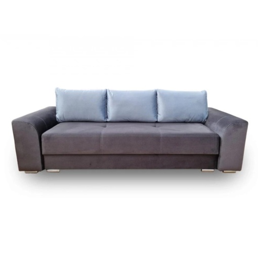 Canapea extensibila cu lada Aria 3 loc gri - Img 2