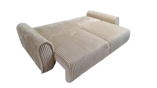 Canapea extensibila cu lada Roxana 3 loc crem - Img 4