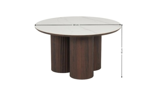 Masuta cafea CT0102 maro cu bej - Img 2