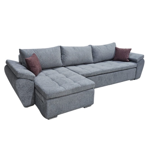 Coltar extensibil cu 2 lazi Corina stanga gri - Img 2