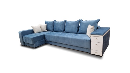 Coltar extensibil cu 2 lazi Deluxe stanga albastru - Img 4