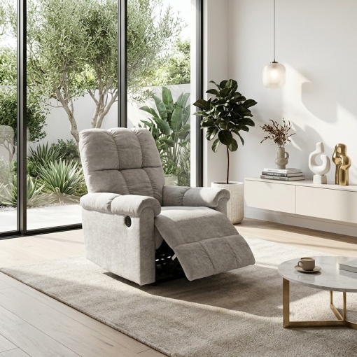 Fotoliu Recliner rotativ KJL 6409 gri - Img 2