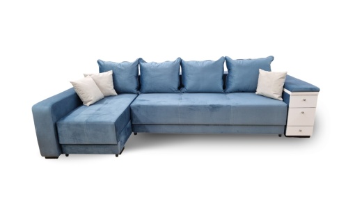 Coltar extensibil cu 2 lazi Deluxe stanga albastru - Img 3
