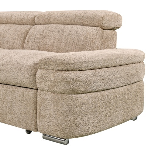 Coltar stanga extensibil cu lada Cristian beige - Img 6
