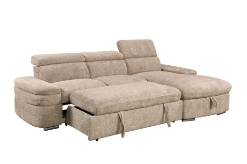 Coltar dreapta extensibil cu lada Cristian beige - Img 4