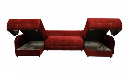 Coltar extensibil cu 3 lazi depozitare Malibu U 358x185 cm - Img 3