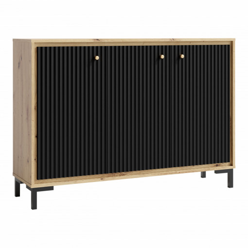 Living Parii A mdf negru 310 cm - Img 3