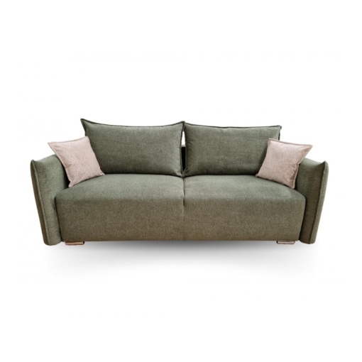 Canapea extensibila cu lada Katy 3 loc olive - Img 2