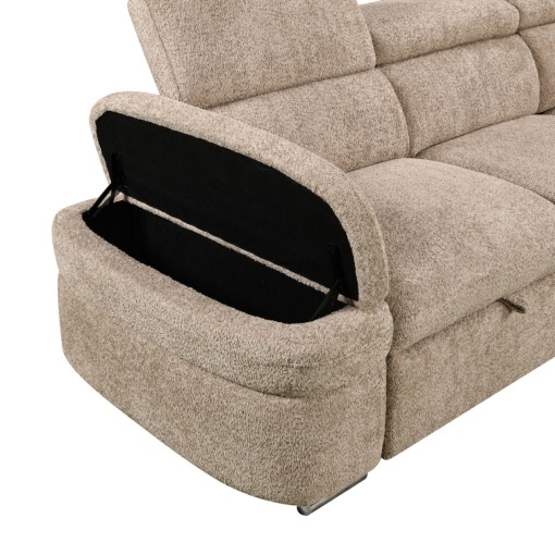Coltar dreapta extensibil cu lada Cristian beige - Img 2