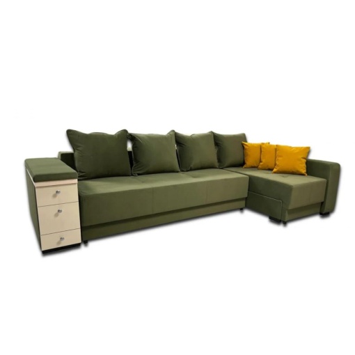 Coltar extensibil cu 2 lazi Deluxe dreapta olive - Img 2
