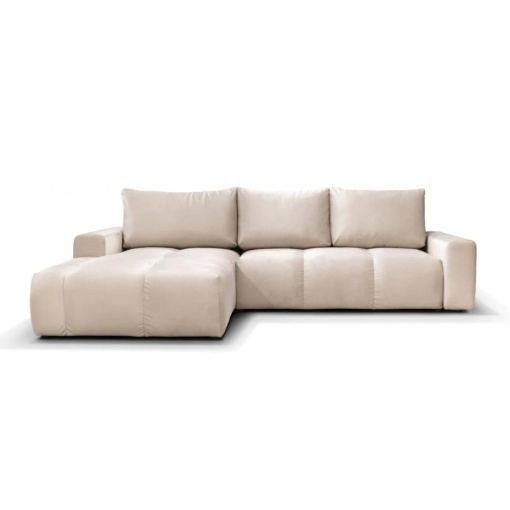 Coltar extensibil cu lada Atlantic stanga crem - Img 3