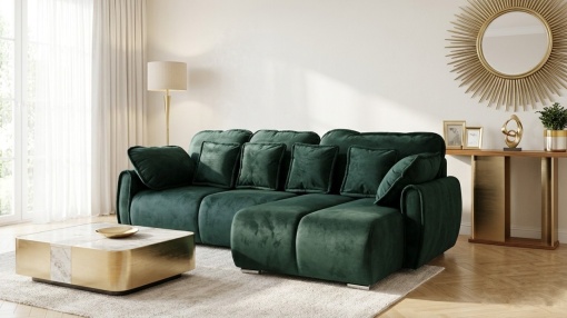Coltar extensibil cu lada Dona stanga crem - Img 2