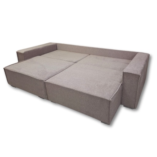 Sistem-Canapea/Coltar extensibil cu lada Raul grey - Img 5