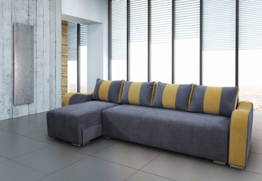 Coltar extensibil cu 2 lazi depozitare Lara 308x160 cm - Img 3