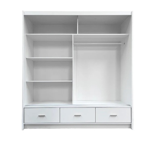 Dulap 2 usi glisante Canada CA 34-20 cashmere/ negru - Img 2