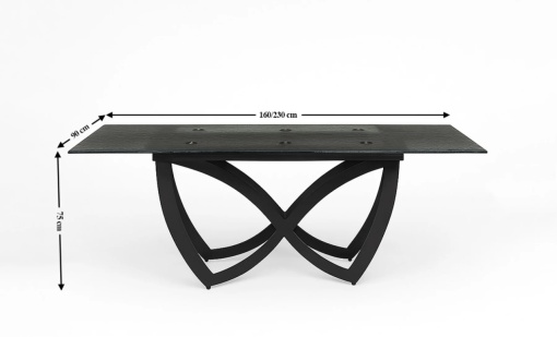 Masa extensibila CT241 blat sticla securizata - Img 2