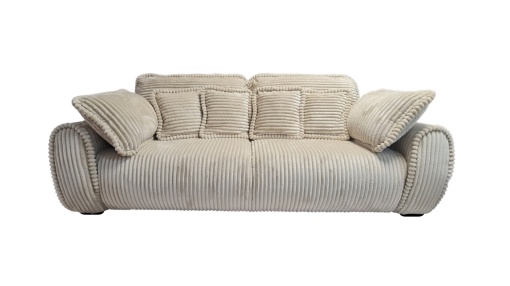 Canapea extensibila cu lada Roxana 3 loc crem - Img 2
