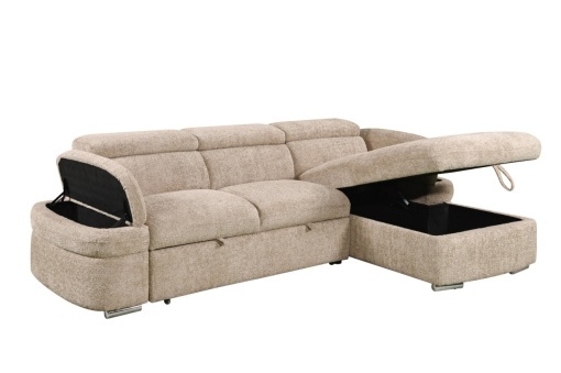 Coltar dreapta extensibil cu lada Cristian beige - Img 3
