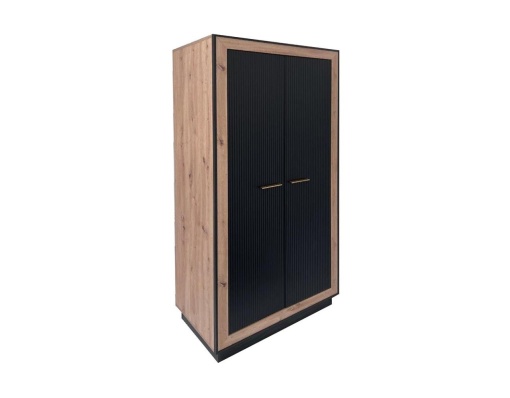 Dulap 2 usi Fox FX 1 artisan si mdf negru - Img 3