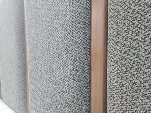 Set pat tapitat cu lada si saltea premium + 2 noptiere Lidia 160x200 cm - Img 3