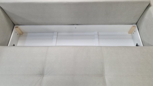 Canapea extensibila cu lada Iris 3 loc crem - Img 3