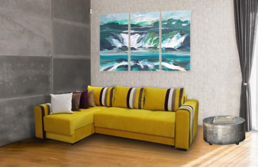 Coltar extensibil cu 2 lazi depozitare Gama 260x163 cm - Img 3