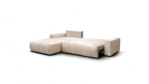 Coltar extensibil cu lada Atlantic stanga crem - Img 5