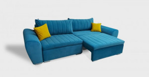 Canapea/Coltar extensibil cu lada depozitare Remus 265x105 cm - Img 3