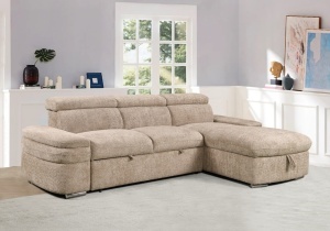 Coltar dreapta extensibil cu lada Cristian beige