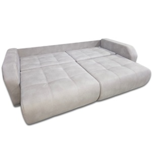 Canapea/Coltar extensibil cu lada depozitare Neptun 245x105 cm crem - Img 4