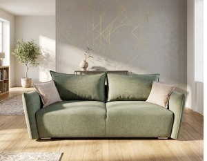 Canapea extensibila cu lada Katy 3 loc olive