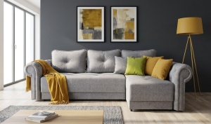 Coltar extensibil cu lada Chester 270x168 cm