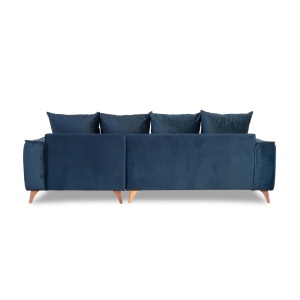 Coltar fix Belavio dreapta set 4 albastru 256x175 cm - Img 2