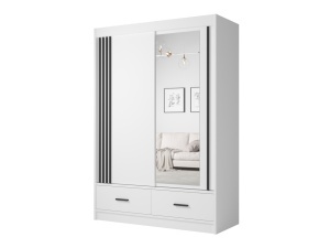Dulap 2 usi glisante Canada CA 24-15 alb/ negru