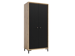Dulap 2 usi Parii PA01 mdf negru