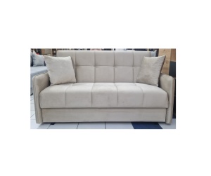 Canapea 2 loc extensibila cadru metalic Torino 158x110 cm - Img 1