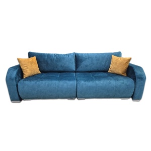 Canapea/Coltar extensibil cu lada depozitare Neptun 245x105 cm albastru - Img 1