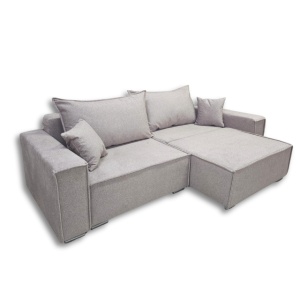 Canapea/Coltar extensibil cu lada depozitare Raul 245x107 cm bej - Img 3
