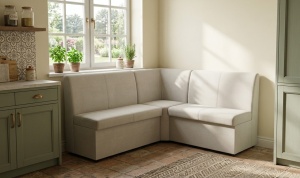 Coltar tapitat de bucatarie cu lada Practic 150x130 cm