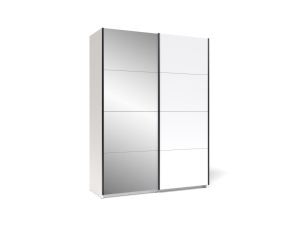 Dulap 2 usi glisante alb platina Zegna 150